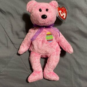 NWT RETIRED Ty 2000 Eggs the Easter Bear